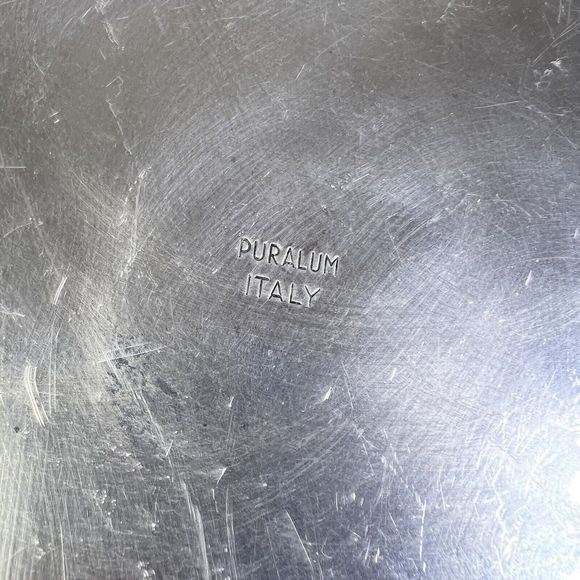 Puralum Italy Hammered Aluminum 2 qt Pot Server Vented 8” with Lid Dual Handle - Picture 10 of 16